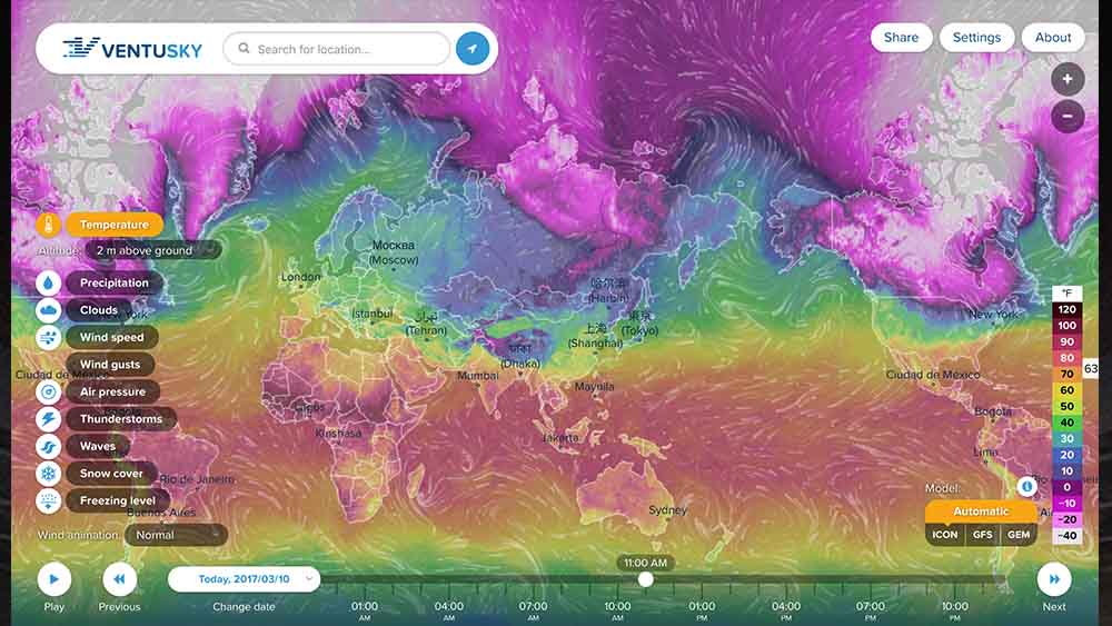 Ventusky на русском прогноз погоды